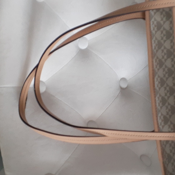 Kate spade gray cream canvas tote bag - Picture 6 of 16